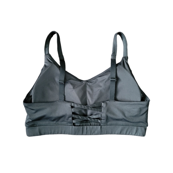Athletic Works Women's Core Active Lattice-Back Cami Sports Bra Size L Black - Picture 3 of 9